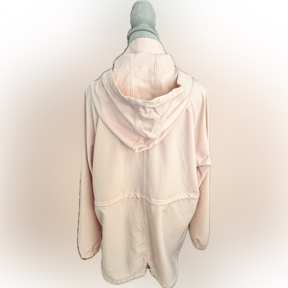 Muted Pink Spring Jacket, Cool Weather, Light Rain, Beautiful Design NWOT XL - Picture 3 of 5